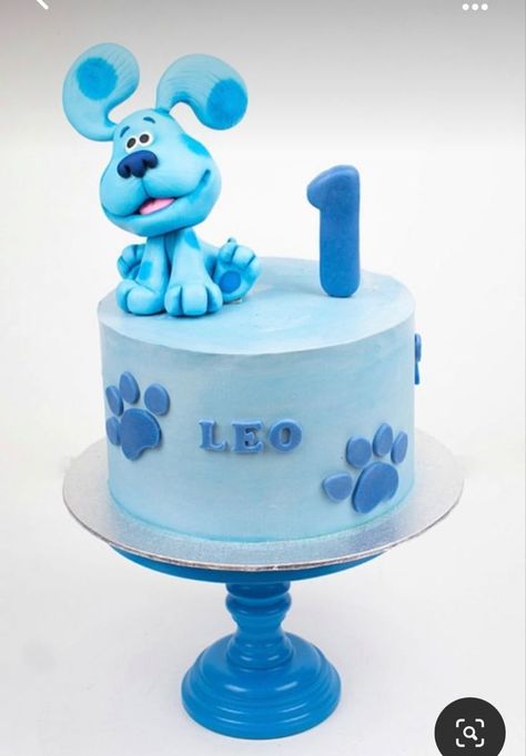 Blues Clues Birthday Party Cake, Blue Clues Birthday Cake, Blues Clues Cake 1st Birthdays, Blues Clues Smash Cake, Blues Clues 1st Birthday Party, Blue Clues Birthday, Blues Clues Birthday Cake, Blues Clues Cake, Blues Clues Birthday Party