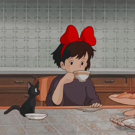 Studio Ghibli Pictures, Ghibli Pictures, Ghibli Characters, Personajes Studio Ghibli, Studio Ghibli Background, Studio Ghibli Characters, Vintage Cartoons, Kiki Delivery, Ghibli Artwork