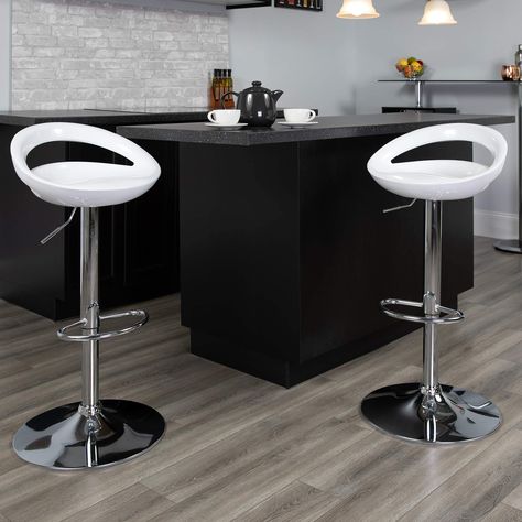 Back Chrome Bar Stools, Bridal Room, Chaise Gaming, Bar Stools With Backs, Adjustable Stool, Bar Height Stools, Stools With Backs, Adjustable Bar Stools, Swivel Stool