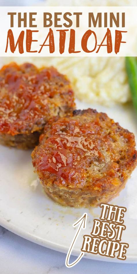 Muffin Tin Recipes Dinner, Muffin Tin Meatloaf, Mini Meatloaf Recipe, Meatloaf Bites, Favorite Dinner Recipes, Meatloaf Muffins Recipe, Mini Meatloaf Muffins, Mini Meatloaf Recipes, Quick Cheap Meals