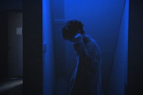 #blue #boy #dark #grunge Irene Adler, Blue Neighbourhood, Nate River, I Am Blue, Everything Is Blue, Neo Noir, Feeling Blue, Neon Blue, Shadowhunters