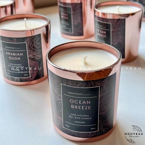 These ‘Rose Gold’ jar candles, crafted for a wedding favour, were so glamorous that we simply had to capture them in a photo shoot! 🕯️ • • DM for enquiry. • • • • • • • • • #nouveauhaven #nouveauhavenstudio #rosegoldcandles #rosegoldcollection #weddingfavors #weddingfavours #weddinggifts #corporategiftideas #corporateevents #scentedcandle [ scented candles for gifting, corporate bulk gifting, white labelling, candles for gifts, buy bulk candles, buy candles in bulk, luxury candles for gifti... Labelling Candles, Gold Jar, Ideas Candles, Wedding Favour Ideas, Floral Candles, Gold Jars, Candles Aesthetic, Bulk Candles, Floral Candle