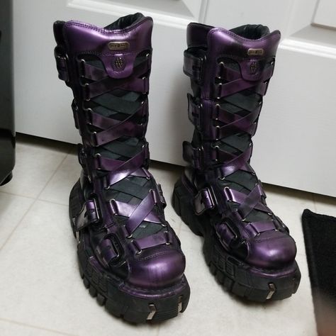 Velcro Shoes Aesthetic, Cybergoth Shoes, Mecha Shoes, Sci Fi Boots, Cyberpunk Boots, New Rock Shoes, Techwear Shoes, Platform Creepers, New Rock Boots