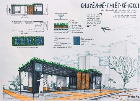 Bus Stops Architecture, Bus Stop Concept Design, Waiting Shed Design Concept, Bus Shelter Design Concept, Bus Station Design Architecture, Bus Station Plan, Bus Station Drawing, Bus Terminal Design Concept, Bus Stop Design Architecture