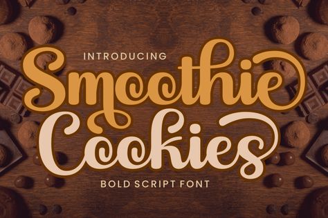 Download Smoothie Cookies font for iOS, Android, macOS, or Windows for free, or you can buy the full version with a commercial license here. Smoothie Cookies is a bold script font. This retro advertising font is perfect for ads, posters, magazines, food&drinks menus, labels, tags, quotes, covers, branding, and logos. Smoothie Cookies Font Free Download […] The post Smoothie Cookies Font appeared first on FreeFontDL. Cookie Font, Bold Script Font, Free Script Fonts, Retro Advertising, Font Generator, Font Free, Drink Menu, Apple Mac, Text Fonts