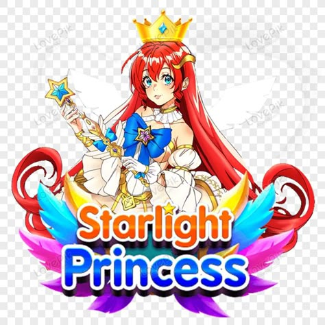 Starlight Princess Starlight Princess Slot, Casino Art, Princess Logo, Crown Png, Starlight Princess, Metallic Christmas, Star Template, Png Free Download, New Year Fireworks