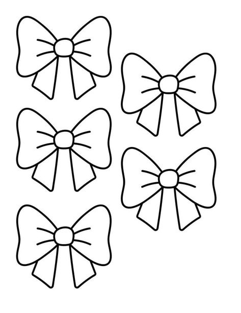 Donut Drawing, Bow Clipart, Royal Icing Transfers, Bow Template, Small Wreaths, Rock Painting Designs, Belly Dance Costumes, Small Bows, Wreath Bow