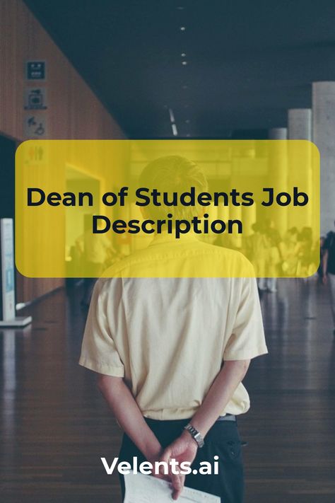 Dean of Students Job Description template includes a detailed overview of the key requirements, duties, responsibilities, and skills for this role. It's optimized for posting on online job boards or careers pages and easy to customize this template for your company. Guidance Counseling, Dean Of Students, Job Description Template, Student Government, Student Jobs, College Experience, Interpersonal Skills, Online Job, Job Board