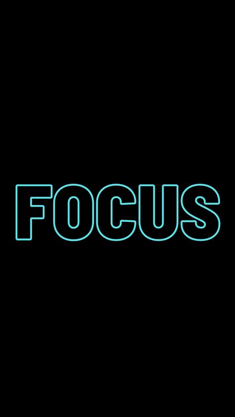 Focus Word Art, Focus Wallpaper Iphone, Black Background Graphic Design, Focus Wallpaper Aesthetic, Teal Quotes, Motivation Quotes Background, Success Background, Focus Wallpaper, Focus Logo