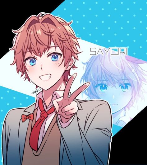 Genderbent Ddlc, Male Sayori, Ddlc Genderbend, Ddlc Fanart, Sayori Ddlc, Cute Twitter Headers, Oki Doki, Just Monika, Procreate Ipad Art