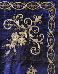 Buyer & Seller of Antique Lace, Fine Linens, Vintage Clothing, Haute Couture, Textiles, Fans Gold Work Embroidery, Border Embroidery Designs, Border Embroidery, Embroidery Works, Antique Clothing, Antique Linens, Gold Embroidery, Antique Textiles, Machine Embroidery Patterns