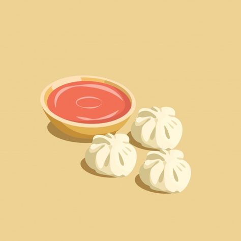 Nepalese traditional momos dumpling with... | Premium Vector #Freepik #vector #food #menu #family #restaurant Baozi Illustration, Momos Drawing, Momos Illustration, Indian Momos, Dumpling Illustration, Menu Design Ideas Templates, Momo Illustration, Momo Food, Asian Fast Food