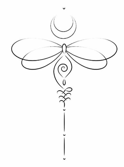 Dragonfly Tattoo Design, Unalome Tattoo, Spiritual Tattoos, Dragonfly Tattoo, Spine Tattoos, Elegant Tattoos, Mom Tattoos, Simplistic Tattoos, Creative Tattoos