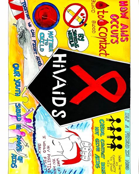 HIV AIDS poster idea | Easy poster | by Painting_with_Payal | #poster #hivaids #hivaidsawareness #posterdesign #drawing #easydrawings #easydrawing #easyposter #easypostercolourdrawing Hiv Aids Art Poster, Aids Awareness Poster Art, Hiv Aids Awareness Posters, Aids Poster Design Art, Poster Hiv, Hiv Poster, Shading Drawings, Aids Poster, Drawing Items