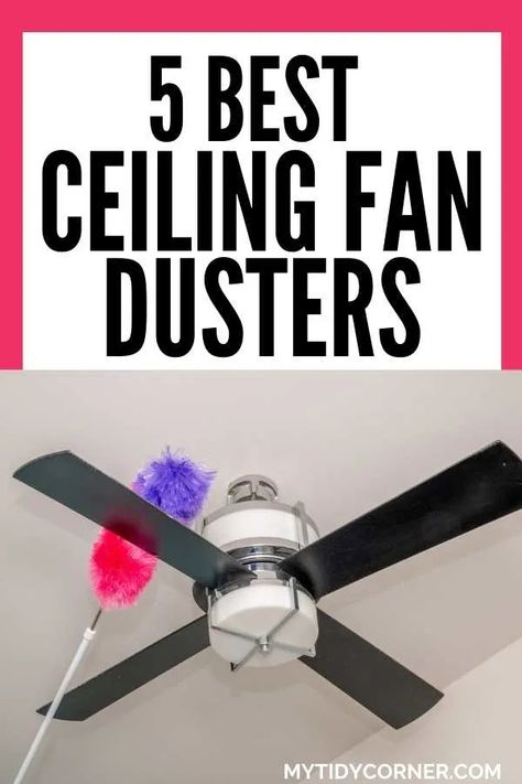 Looking for the best ceiling fan dusters? Here are the best-rated dusters for ceiling fans. These dusters will make cleaning dusty ceiling fan easier and faster. Clean Ceiling, Celing Fan, Cleaning Ceiling Fans, Ceiling Fan Blades, Best Ceiling Fans, Dust Mop, Telescopic Pole, Fast Cleaning, Tall Ceilings