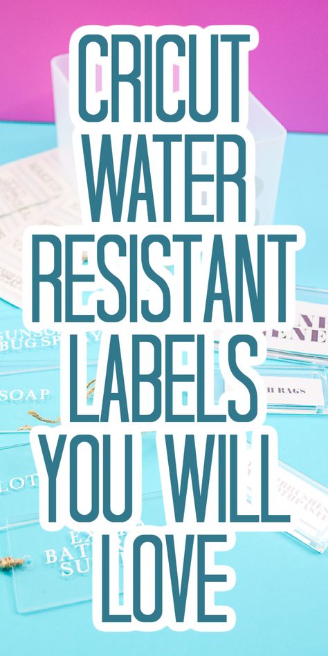 Make Cricut water resistant labels with our ideas and a few easy to find supplies! You will love these organization labels in your home. #cricut #cricutorganization #cricutlabels How To Make Labels With Cricut, Diy Water Bottle Labels, Organization Labels, Liquor Bottle Labels, How To Make Water, Cricut Hacks, Diy Water Bottle, Cosmetic Labels, Decorative Crafts