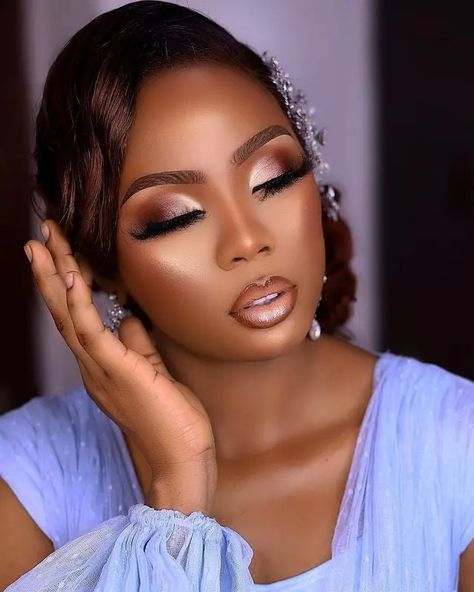 39 Gorgeous Bridal Makeup Looks Every Bride-to-be Should See – Svelte Magazine Bride Makeup For Wedding, Makeup Ideas For Bride, Black Bride Makeup Wedding Glam, Black Woman Bridal Makeup, Bridal Makeup For Black Women Wedding, Wedding Make Up Black Women, Bridesmaid Makeup Black Women, Bride Makeup Black Women, Wedding Makeup Looks For Bride