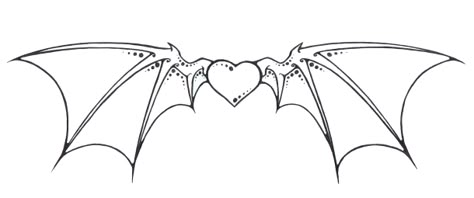 Heart Bat Wings Tattoo, Heart Bat Tattoo, Heart With Bat Wings Tattoo, Bat Wing Tattoo Back, Bat Wings Drawing, Bat Wing Tattoo, Heart With Bat Wings, Bat Wings Tattoo, Cute Wings