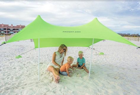 The 8 Best Beach Canopies of 2019 Beach Shade Tent, Canopy Ideas, Beach Canopy, Air Tent, Beach Shade, Instant Canopy, Beach Hacks, Beach Bungalows, Beach Umbrella