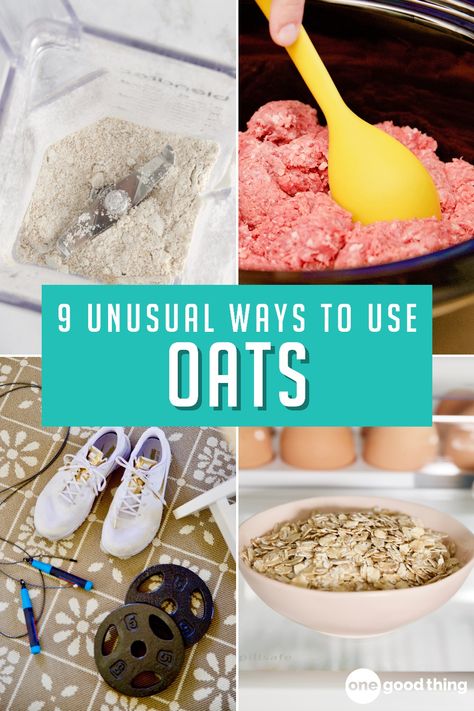 Oats are an amazing food, but if you’re only eating them, you’re missing out on a lot of other benefits that oats have to offer! Check out these 9 unusual (but useful!) things you can do with oats! Oatmeal Benefits, Diy Oatmeal, Oat Milk Recipe, Old Fashion Oats, Oatmeal Packets, Favorite Breakfast Recipes, Useful Things, Quick Oats, Oats Recipes