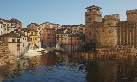 Minecraft Italian Fishing Village (/u/AND3R5) Village Minecraft, Minecraft Garden, Fantasy Village, Minecraft Farm, Minecraft Castle, Minecraft Medieval, Minecraft Server, Minecraft City, Minecraft Plans