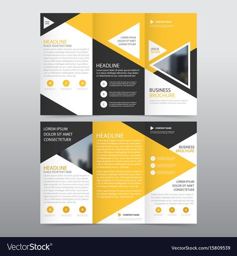 Magazine Contents Page, Body Logo Design, Leaflet Layout, Minimal Flat, Yellow Triangle, Business Brochure Design, Brochure Design Layout, Trifold Brochure Design, Zine Design