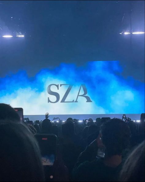 Sza Aesthetic Blue, Sza Aesthetic Wallpaper Blue, Sza Tour, Sza Aesthetic, Sza Singer, Rihanna Riri, Best Night Of My Life, Concert Aesthetic, Dream Concert