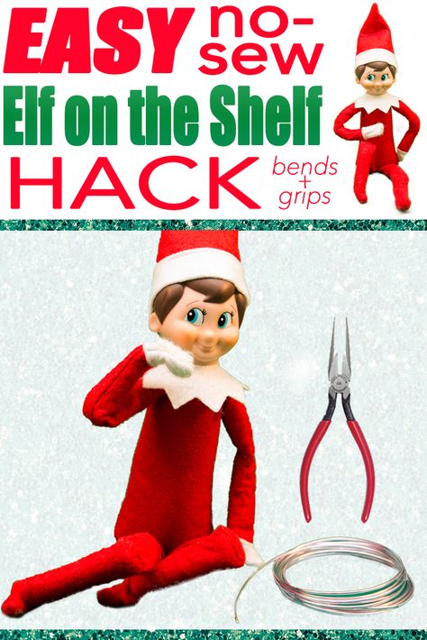 How To Wire Your Elf On The Shelf, Elf On The Shelf Wire Arms, Wire In Elf On The Shelf, How To Wire Elf On The Shelf, Add Wire To Elf On The Shelf, How To Add Wire To Elf On The Shelf, Elf On The Shelf Wire Hack, How To Put Wire In Your Elf On The Shelf, Elf On Shelf Reindeer Ideas