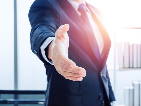 Business man in suit hold out one's hand... | Premium Photo #Freepik #photo #business-partner #business-partnership #business-hand #partner Man Reaching Out Pose, Superman Reference, Partnership Business, Giving Hands, Man In Suit, Business Partnership, Thumbs Up Sign, Hands Reaching Out, Shaking Hands