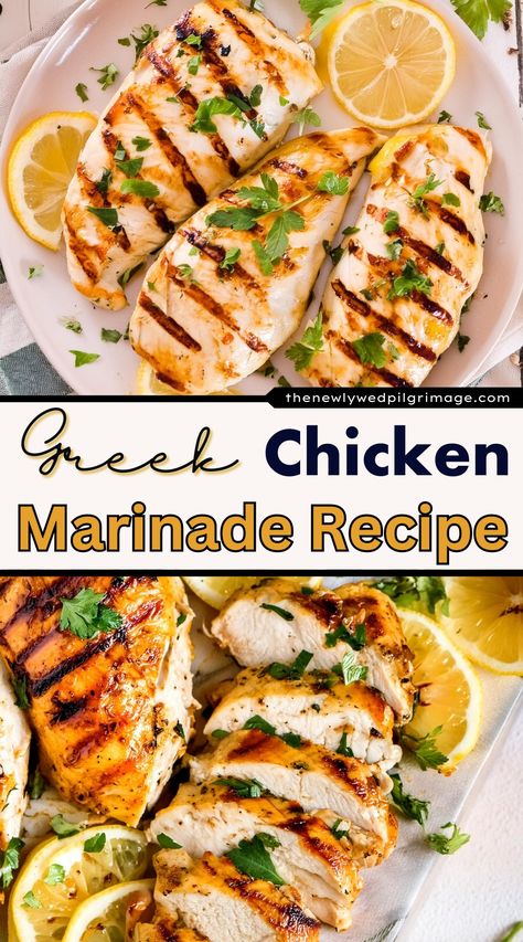 Moist And Juicy Greek Chicken Marinade Recipe - The Newlywed Authentic Spanish Paella Recipe, Greek Marinade, Marinated Grilled Vegetables, Spanish Paella Recipe, Greek Style Chicken, Teriyaki Chicken Rice Bowl, Greek Chicken Marinade, Teriyaki Chicken And Rice, Shrimp Toast