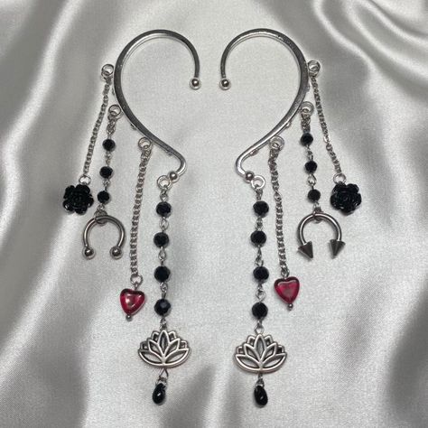 Look what I just found on Depop 🙌 https://depop.app.link/1kM8pLFjwob Ear Cuffs, Steel Chain, Stainless Steel Chain, Belly Button Rings, Ear Cuff, Cuff, Drop Earrings, Stainless Steel, Beads