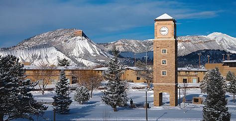 Fort Lewis College in Durango, Colorado Fort Lewis College, University Architecture, College Ideas, Durango Colorado, San Juan Mountains, Colorado Vacation, Mountain High, Colorado Homes, University Campus