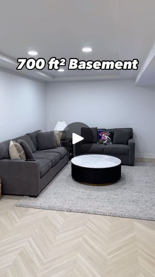 One Room Basement Ideas, Basement Renovations Ideas Family Rooms, Finished Basement Ideas Families, Semi Finished Basement Ideas, Small Basement Family Room Ideas, Small Basement Family Room, Small Finished Basements, Small Basement Remodel, Dream Basement