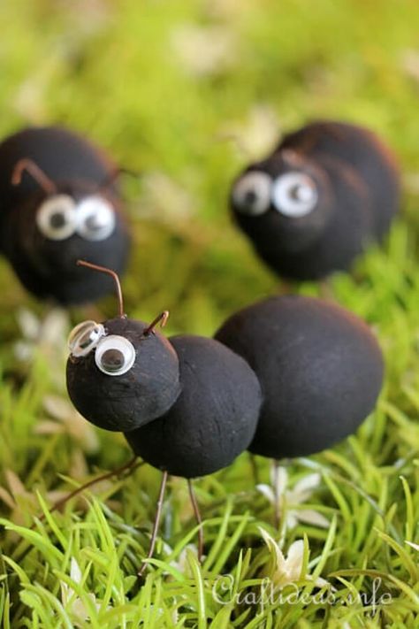 Ant Crafts & Activities for Kids Check more at https://www.kidsartncraft.com/ant-crafts-activities-for-kids/ Ant Craft, Ants Activities, Ant Crafts, Summer Craft, Summer Crafts For Kids, Family Picnic, Craft For Kids, New Crafts, Animal Crafts