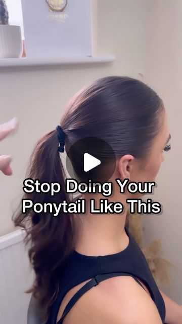 Slick Back Ponytail Medium Hair, Glamorous Ponytail Hairstyles, Full Looking Ponytail, How To Get A High Ponytail With Volume, How To Keep Ponytail From Sagging, Best Haircuts For Ponytails, Dress Up Ponytail, Add Hair To Ponytail, How To Pony Tailed Hairstyle