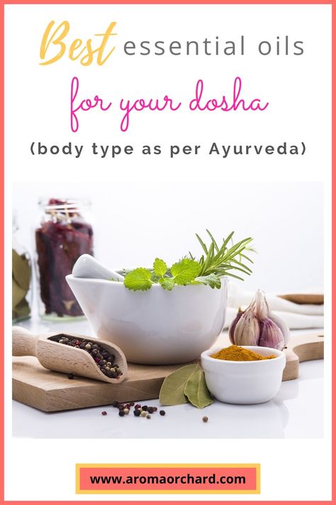 Ayurveda classifies body types based on the dosha of an individual. In this post, Ayurveda practitioner helps us to find out how to use different essential oils as per our dosha. #essentialoilsfortridosha #essentialoilforvata #essentialoilforpitta #essentialoilforkapha #ayurveda #ayurvedaessentialoils Ayurveda Practitioner, Essential Oil Chart, Pitta Dosha, Ayurveda Life, Growing Healthy Hair, Vata Dosha, Essential Oil Combinations, Essential Oil Benefits, Wellness Recipes