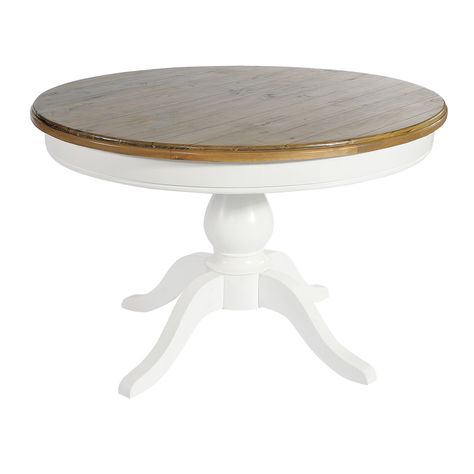 £340 Rowico Lulworth Dining Table French Country Coffee Table, Sterling Furniture, Dining Table Classic, White Round Dining Table, Metal Base Dining Table, Round Pedestal Dining, Round Pedestal Dining Table, Circular Dining Table, Patterned Wallpaper