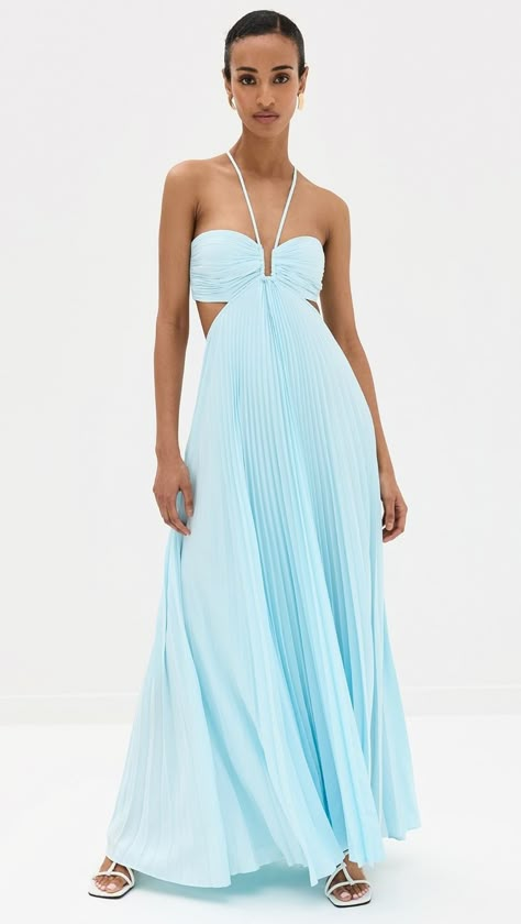 A.L.C. Moira Dress | Shopbop Formal Maxi Dress Wedding Guest, Where To Buy Dresses For Dances, Mama Mia Prom, Preppy Dresses Formal Revolve, Long Winter Formal Dresses, Blue Maci Dress, Wedding Guest Looks Summer, Vibrant Blue Party Maxi Dress, Classy Formal Dress