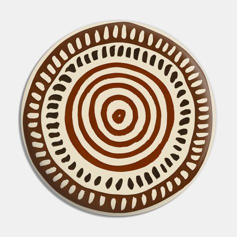 Boho circle design with elements from traditional african mudcloth patterns. -- Choose from our vast selection of pins to match with your desired size to make the perfect custom pin. Pick your favorite: Movies, TV Shows, Art, and so much more! Available in small and large. Perfect to wear or to decorate your bag or backpack with. Ancient Design Pattern, West African Patterns, Egyptian Inspired Art, African Patterns Design, Africa Art Design Pattern, African Tiles, African Pattern Art, Boho Motifs, African Logo