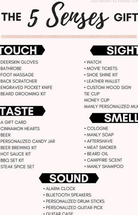 5 Senses Gift For Boyfriend, Personalized Candy Jars, Outdoorsy Man, 5 Senses Gift, Five Senses Gift, Easy Personalized Gifts, Senses Gift, The 5 Senses, Shoe Shine Kit