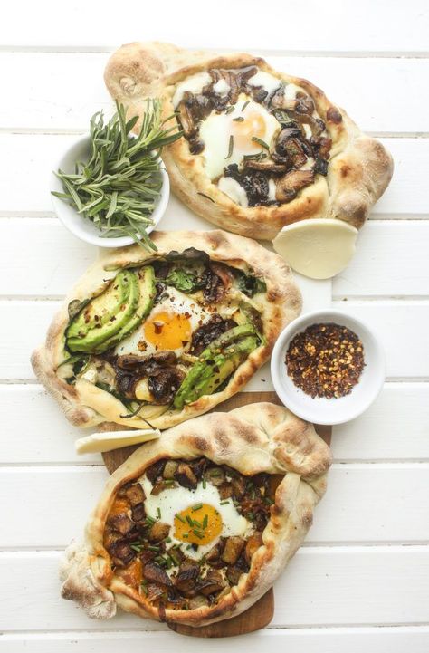 Khachapuri Recipe, Georgian Food, Savoury Baking, Farm Fresh Eggs, Savory Breakfast, Fresh Eggs, Quesadillas, Dim Sum, Egg Recipes