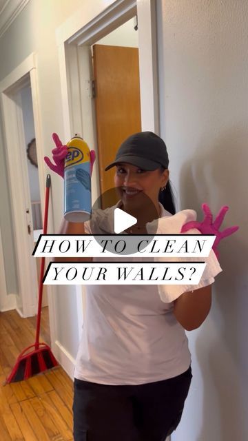 Vanesa Amaro on Instagram: "Comment wall to get a link to the wall cleaner dmed to you!! How do you clean your walls? 
•
#clean #viral #trending #walls #howto #cleaning #tips" Wash Walls Cleaning Tips, Cleaning Walls Hacks, Wall Cleaner Solution, How To Clean Walls, Best Way To Clean Walls, Wall Cleaning Solution, Wall Cleaning Hacks, Cleaning Baseboards Easy, Clean Your Walls