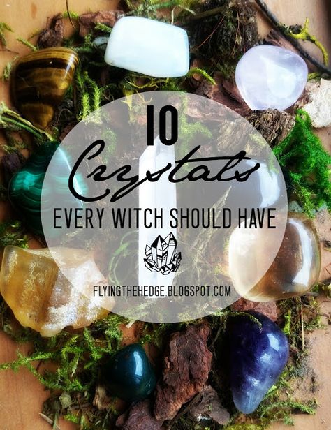 Flying the Hedge: 10 Crystals Every Witch Should Have Witch Things, Witch Tools, Witchy Tips, Moon Rituals, Spirit Communication, Folk Magic, Sun And Earth, Hedge Witch, Witchy Things