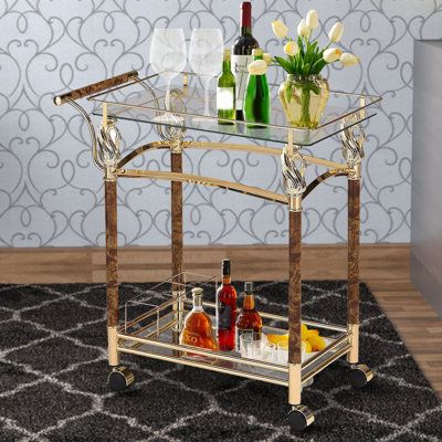 Mirrored Shelves, Metal Bar Cart, Rolling Bar Cart, Glass Bar Cart, Serving Bar, Vintage Bar Carts, Drinks Tray, Serving Cart, Traditional Interior Design