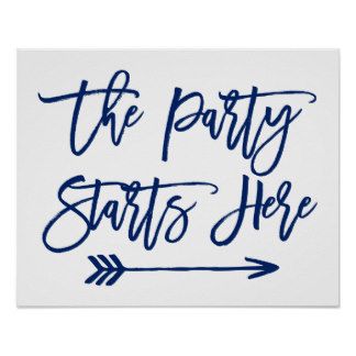 Party Slogans, Party Quotes, Blue Quotes, Couple Presents, Sparks Joy, Party Poster, Letter Sign, Mural Wall Art, Make Your Own Poster