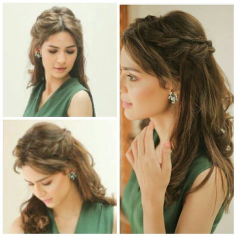 Hairstyles For Gowns, Hair Style On Saree, Hair Style Vedio, Engagement Hairstyles, Traditional Hairstyle, Extension Hair, Bridal Hair Buns, Ethnic Hairstyles, Open Hairstyles