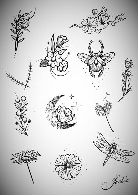 Petit Tattoo, Illustration Tattoo, Tattoo Zeichnungen, Inspiration Tattoos, Skin Art, Drawing Tutorials, Piercing Tattoo, Art Tutorial, Mini Tattoos