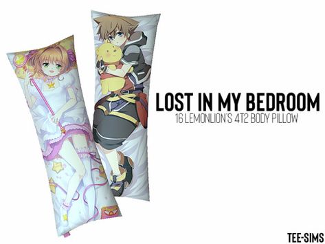 Sims 4 Anime Body Pillow Cc, Anime Figure Sims 4 Cc, Sims 4 Cute Room Cc, Sims 4 Cc Pillows, Body Pillow Anime, Kawaii Pillow, Cc Sims4, Anime Body, Ts2 Cc