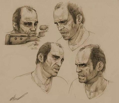 GTAV-Trevor Phillips drawings Gta Characters, Grand Theft Auto Artwork, Trevor Philips, Grand Theft Auto Series, Military Drawings, Nickelodeon Cartoons, Gta 5 Online, Gta Online, Special Interest