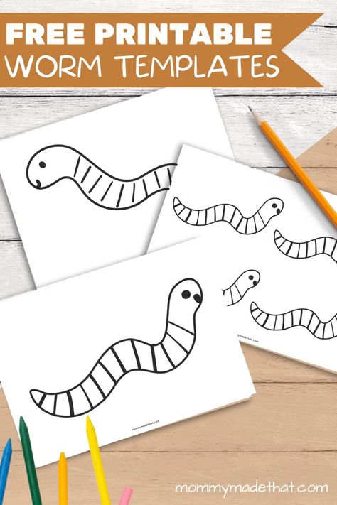 Preschool Inchworm Craft, Worm Kindergarten Activities, Worm Crafts For Preschoolers, Tissue Paper Worms Activity, Preschool Worm Art, Worm Crafts Preschool Art Projects, Worm Theme Preschool, Preschool Worm Crafts, Worm Preschool Craft